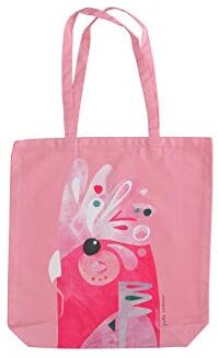 Maxwell & Williams Borsa Shopper Grande in Twill di Cotone al 100% Multicolore, Stampa Cacatua Rosa, 42 x 41 cm