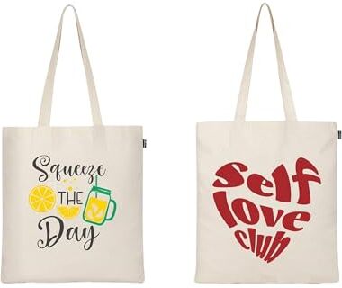 Eco Right Tote Bags for Women, Trendy & Reusable Grocery Bag, Cotton Tote Bag for School, Daily Use, Shopping & Beach