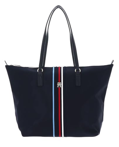 Tommy Hilfiger Poppy Tote Corp, Tote Donna, Space Blue, Taglia unica