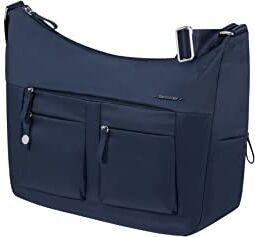 Samsonite Move 4.0, Borsa a tracolla M con 2 scomparti, Blu (Dark Blue), 33 cm