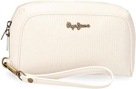 Pepe Jeans Lena Borsa a Mano Bianco 20 x 11 x 4 cm Pelle sintetica, bianco, Bolso de Mano, Borsa a mano