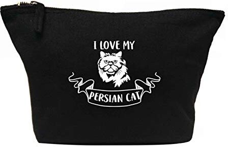 Creative Borsa per il trucco "I Love My Persian Cat Nero