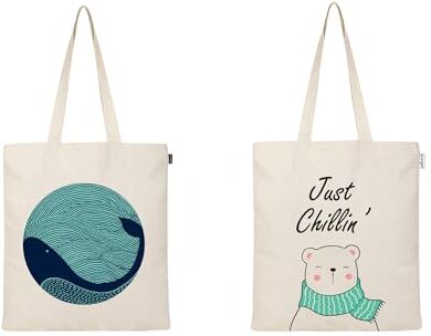 Eco Right Tote Bags for Women, Trendy & Reusable Grocery Bag, Cotton Tote Bag for School, Daily Use, Shopping & Beach