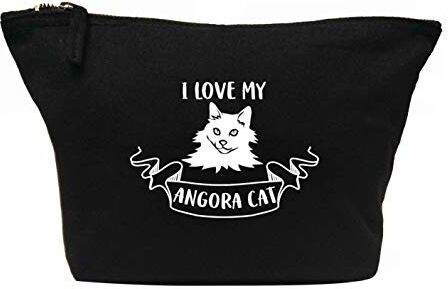 Creative Borsa per il trucco "I Love My Angora", colore: Nero