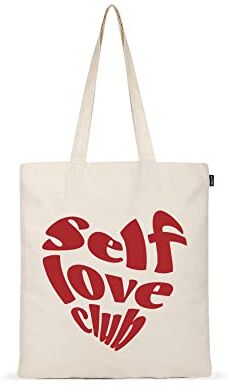 Eco Right Borsa Stoffa Shopper, Cotone Tote Bag, Borsa Donna, Borsa tote Tracolla cotone e tela con manici stampa, Borsa shopper riutilizzabile ecocompatibile lavabile