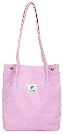 Bodhi200 Borsa A Spalla Da Donna Borsa A Mano Borsa A Spalla In Velluto A Coste Borsa Da Shopping Alla Moda Borsa Da Viaggio Casual Rosa