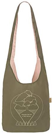 Lässig Green Label Charity Shopper Tree Borsa a Tracolla Shopping, Verde (Olive)