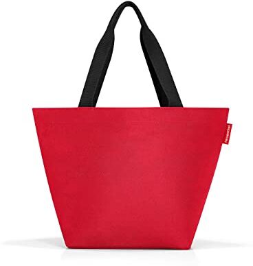 Reisenthel shopper Spaziosa borsa della spesa ed elegante borsetta in uno Realizzata in materiale idrorepellente, Couleur:red