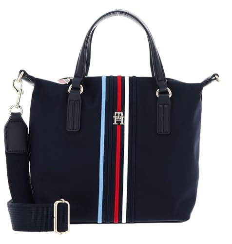 Tommy Hilfiger , Poppy Small Tote Corp, Tote, Blu, Taglia Unica, Space Blue, Taglia unica, casual