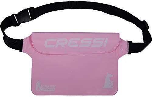 Cressi Kangaroo Dry Pouch, Marsupio Impermeabile Unisex-Adulto, Rosa Chiaro