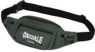 Lonsdale Hip Bag One Size Olive/Black/White, Oliva/Black/White, taglia unica, Marsupio