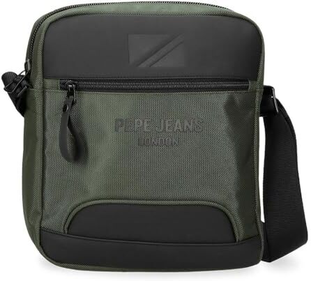 Pepe Jeans Bromley Borsa a tracolla Portatile Verde 23x27x7 cm Poliestere, Verde, Taglia unica, Tracolla portatile