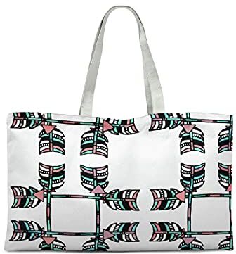 Bonamaison Borsa Tote Stampata 100% Cotone, Borsa Della Spesa Riutilizzabile, Borsa Della Spesa, Lavabile in Lavatrice, Ecologica, Borsa in Tela Con Manici, 47x42 Cm Progettata E Prodotta in Turchia