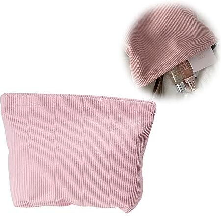 LJFEA Bustina Portatutto Donna Pochette da Borsa Cosmetica In Tela Trousse Trucchi Con Cerniera Poschette Trucco Sacchetti Portatile da Borsa per Conservazione Cosmetici,Borse Giornaliere-Rosa