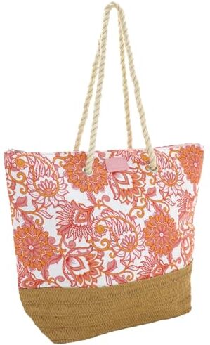 Camomilla Milano Borsa Mare Donna, Borsa Spiaggia, Collezione Mosaic, Colore Rosso