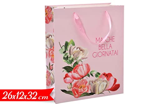 GOLDEN HILL (GOL) L.FLOWERS SHOPPER CARTA 26x32x12cm 44638