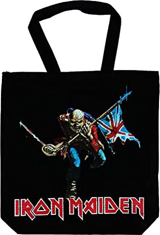 Iron Maiden Trooper Cotton Tote Bag Borsa Shopping Trooper (Eco Tote Bag Nera)