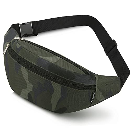 Ridirun Marsupio Sportivo Running Outdoor Fanny Pack Bag da Uomo Donna Marsupi alla Moda in Nylon con Cinturino Regolabile Rapido per Corsa Ciclismo Escursione Campeggio