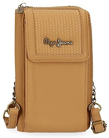 Pepe Jeans Borsa a tracolla  Lena Portacellulare Marrone 11x17,5x2,5 cm Pelle sintetica