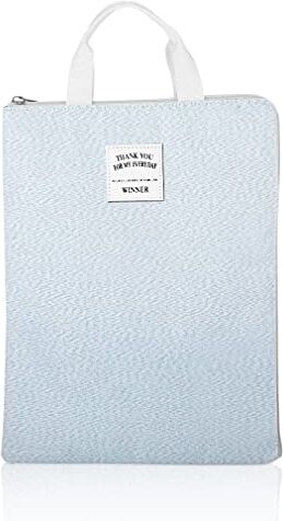 iSuperb ® Porta Documenti A4 Borsa Documenti Impermeabile Document Organiser Cartella Lavoro con Cerniera per Uomo e Donna 35 * 27cm (Grigio)