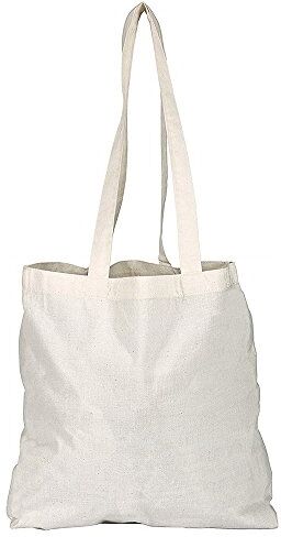 eBuyGB Shoppers Shopping Tote Bags, Cotone, Naturale, 100, unità