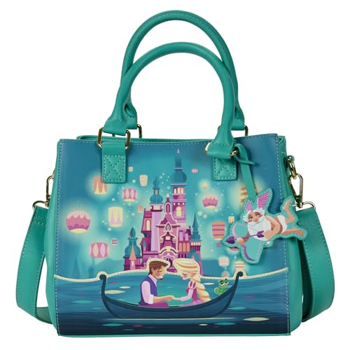 Loungefly , Tangled Rapunzel Castle Glow in The Dark Crossbody Bag Donna, Multicolore, Taglia Unica