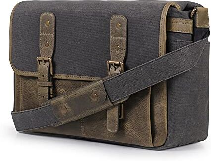 MegaGear Cartella Portfolio Notebook Tablet Messenger Bag Per Uomini e Donne Con Tracolla Regolabile