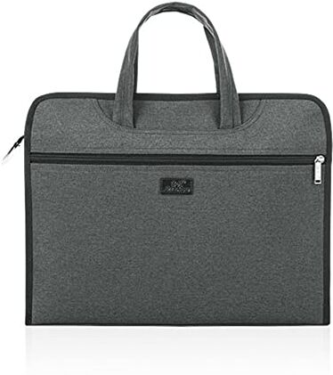 Petitefortune Documenti Uomo A4 Borsa Cartella Oxford Impermeabile Asciugamano Documento Multifunzionale Borsa per Computer Portatile Robusta Borsa Business Bag Organizer