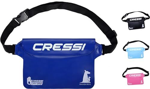 Cressi Kangaroo Dry Pouch, Marsupio Impermeabile Unisex Adulto, Blu Scuro, Taglia Unica