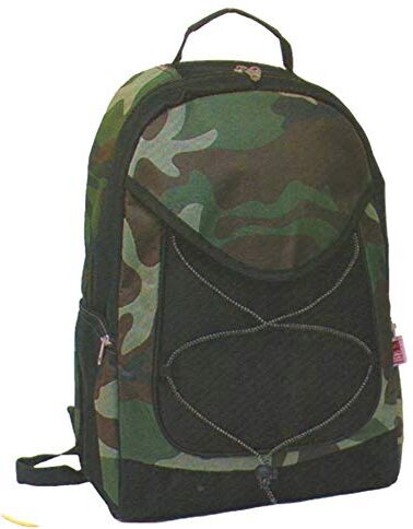 Beca Zaino Borsa Termica Termico Frigo da 15 LT Litri Capiente per Spiaggia Mare Campeggio Picnic Escursioni Outdoor Mimetico Camouflage (Verde Militare)