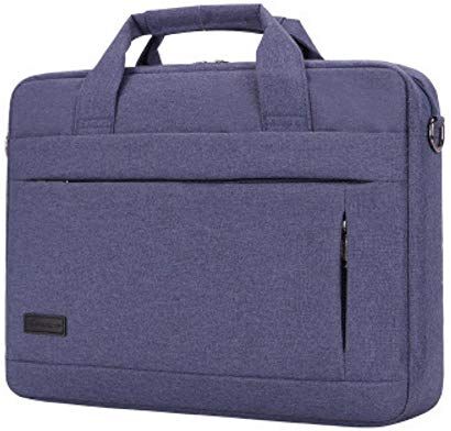 YUANYOULI Le borse uomini portatili tela Cartella di affari Cartella 14 donne"Cartella Cartella Laptop Bag 15,6,bag 15inch blu