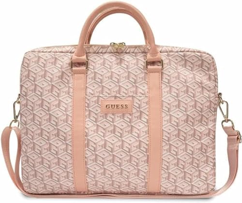 GUESS Borsa  16" Rosa GCube Stripes, Colore: rosa.