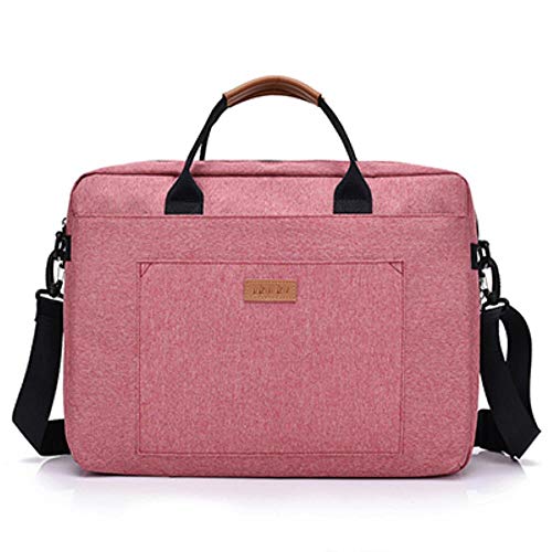 YUANYOULI Uomo Donna Moda Tela Cartella 16 pollici spalla del computer portatile della borsa in carriera Computer Travel Bag Large Tote,rosso