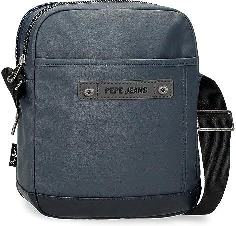 Pepe Jeans Hatfield Borsa a tracolla portatile Blu 22x27x8 cm Poliestere, blu, Taglia unica, Tracolla portatile