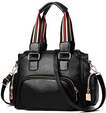 Valentoria bag borsa donna a tracolla da donna, borsa shopping Lady borse nero Nero Large