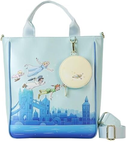 Loungefly PETER PAN You Can Fly "Glows" Tote Bag ''