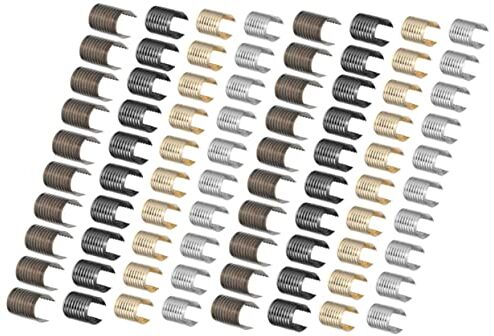 STOBOK 160Pcs Borsa Nappa Coda Clip Pieghevole Corda Di Cuoio Clip Corda Di Cuoio Di Fissaggio Corda Di Cuoio Morsetto Clip Di Corda Di Cuoio Del Clip Per Corda Di Cuoio