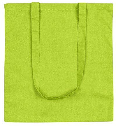 eBuyGB Shopping Tote Borse a Tracolla, Cotone, Lime, 42.16 x 22.1 x 5.08 cm