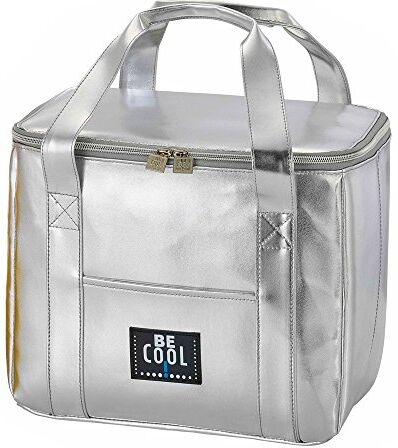 BeCool Borsa termica elegante Be Cool argento 29x 18 x 21 cm borsa per la spesa che raffredda ed è chic con manici ergonomici