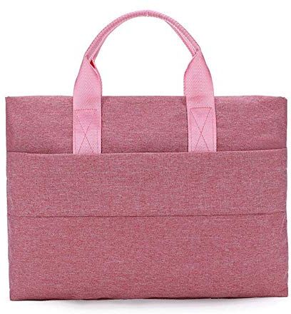 YUANYOULI Unisex eleganti borse business cartella del computer portatile tela borsa portatile del sacchetto di colore classica borsa casuale per Business/college/donne/uomini,rosa