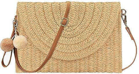 YYUEZHI Borsa Donna Monospalla Paglia Borse In Rafia Donna Borsa Spalla Bohemien Monospalla Donna Paglia Tempo Libero Intrecciato Borsa Borsa A Tracolla Intrecciata Per Lo Shopping Viaggio In Spiaggia