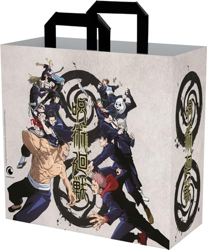 Konix Borsa a tracolla  Jujutsu Kaisen 40 x 45 x 20 cm Materiale riciclato Beige