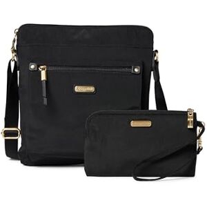Baggallini womens Go Bagg with RFID Phone Wristlet, Black Gold Hardware, One Size US Baggallini womens Go Bagg with RFID Phone Wristlet, Black Gold Hardware, One Size US