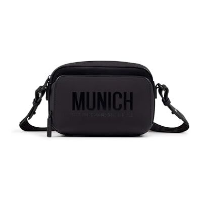 Munich Essence Recycled Fw25 Crossbody Camera C/Black, Borse e Zaini Donna, Nero Munich Essence Recycled Fw25 Crossbody Camera C/Black, Borse e Zaini Donna, Nero