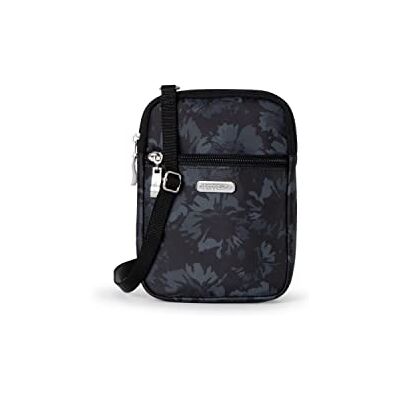 Baggallini , Essential Mini donna, porta carte RFID integrato, piccola borsa tracolla sostituibile, Midnight Garden Baggallini , Essential Mini donna, porta carte RFID integrato, piccola borsa tracolla sostituibile, Midnight Garden