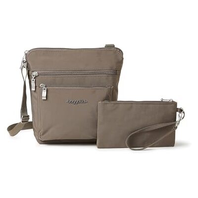 Baggallini Borsa da viaggio a tracolla tascabile con RFID, Portobello, Taglia unica Baggallini Borsa da viaggio a tracolla tascabile con RFID, Portobello, Taglia unica