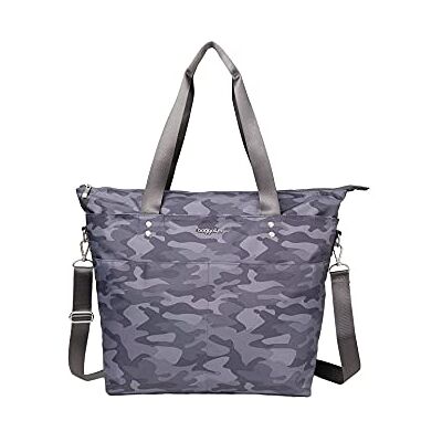 Baggallini Carryall Tote Bag Crossbody Tote Bag for Women, Dark Grey Camo – Medium Baggallini Carryall Tote Bag Crossbody Tote Bag for Women, Dark Grey Camo – Medium