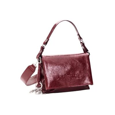 Desigual borsa a tracolla Half Logo Venecia 4.0 Crossbody Bag Garnet rosso scuro Desigual borsa a tracolla Half Logo Venecia 4.0 Crossbody Bag Garnet rosso scuro