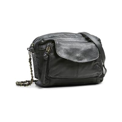 PIECES Pcnaina Leather Cross Over Borse a tracolla Donna, Nero (Black), 5,5x14x20 cm (B x H T) PIECES Pcnaina Leather Cross Over Borse a tracolla Donna, Nero (Black), 5,5x14x20 cm (B x H T)