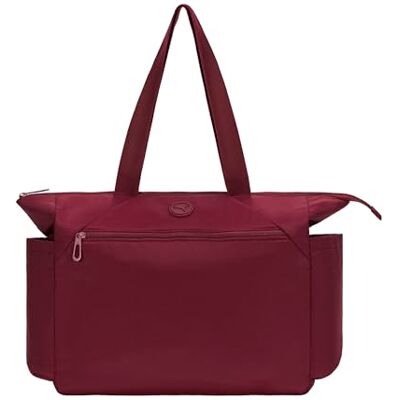 Puma Borsa da viaggio in nylon resistente per viaggi o uso quotidiano, con cinghia per bagagli, Ruby Shimmer, Taglia unica Puma Borsa da viaggio in nylon resistente per viaggi o uso quotidiano, con cinghia per bagagli, Ruby Shimmer, Taglia unica